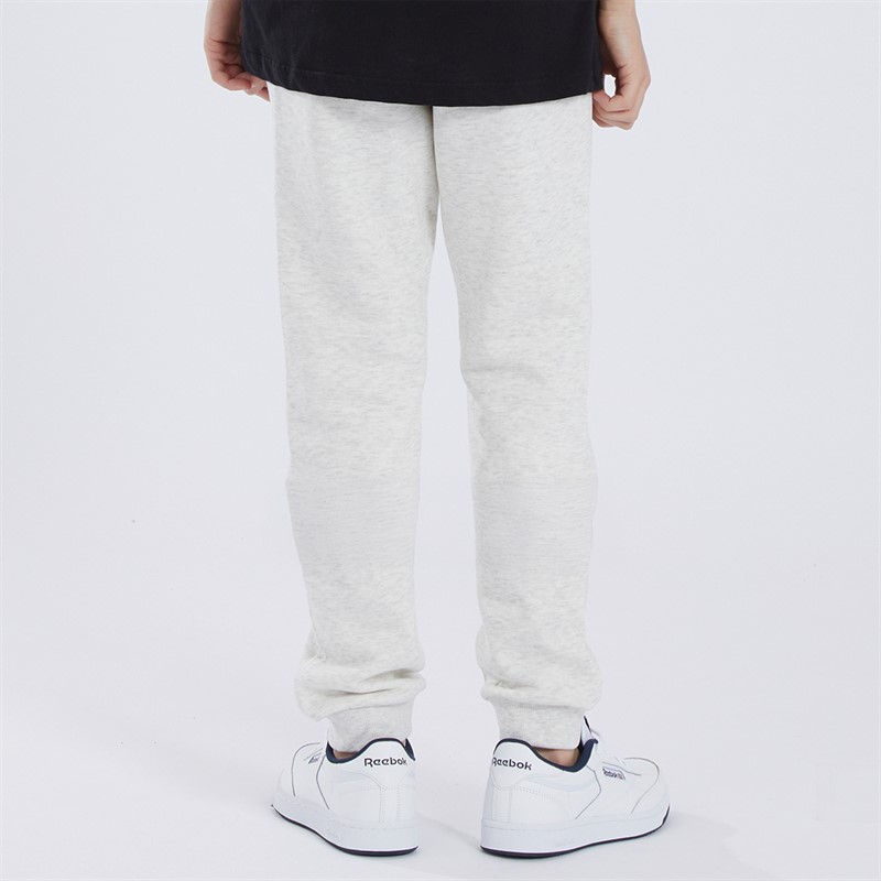 JACK & JONES Drenge Logo Joggingbukser Hvid Melange