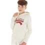 JACK & JONES Boys Logo Sweat Hoodie White Melange