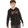 JACK & JONES Boys James Sweat Zip Hoodie Black