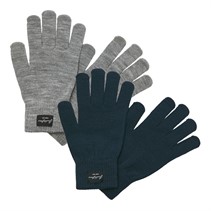 JACK AND JONES Herren Handschuhe Zwei Pack Dunkelblau Blazer/Grau Melange
