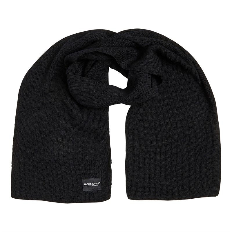 JACK & JONES Ensemble Bonnet, Gants et Écharpe Jacmore Homme Noir