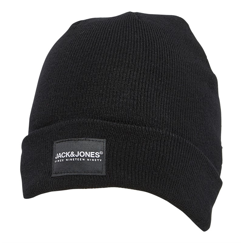 JACK & JONES Ensemble Bonnet, Gants et Écharpe Jacmore Homme Noir