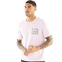 JACK AND JONES Mens Script T-Shirt Winsome Orchid