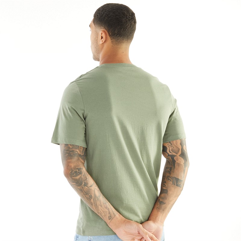 JACK AND JONES Mens Gradient T-Shirt Agave Green