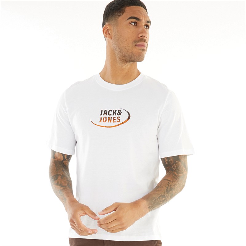 JACK AND JONES Herre Gradient T-shirts Hvid