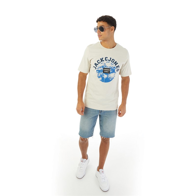 JACK AND JONES Mænd Palme T-shirt Måneskin