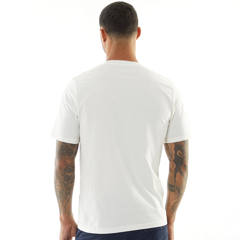 JACK & JONES T-Shirts Flowers Homme Ecru