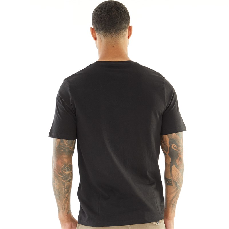 JACK AND JONES Herren Script T-Shirts Schwarz