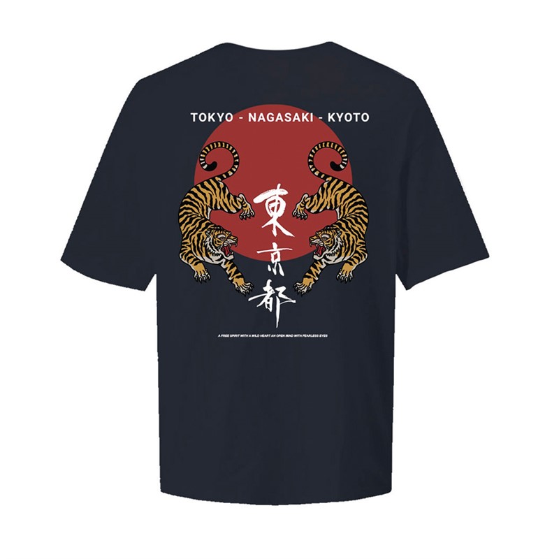 JACK AND JONES Herre Nagasaki T-shirts Sort