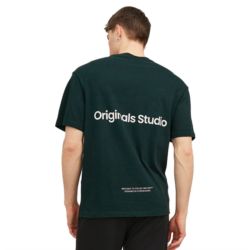 JACK AND JONES Heren T-shirts Groen