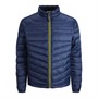 JACK AND JONES Veste Matelassée Homme Bleu marine/Zip jaune