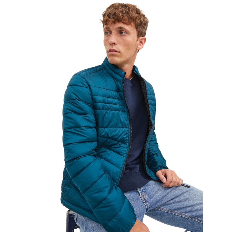 JACK AND JONES Heren Hero Puffer Jas Matroos Blauw