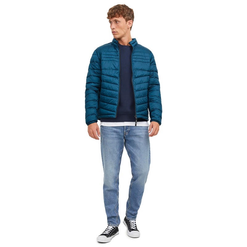 JACK AND JONES Heren Hero Puffer Jas Matroos Blauw