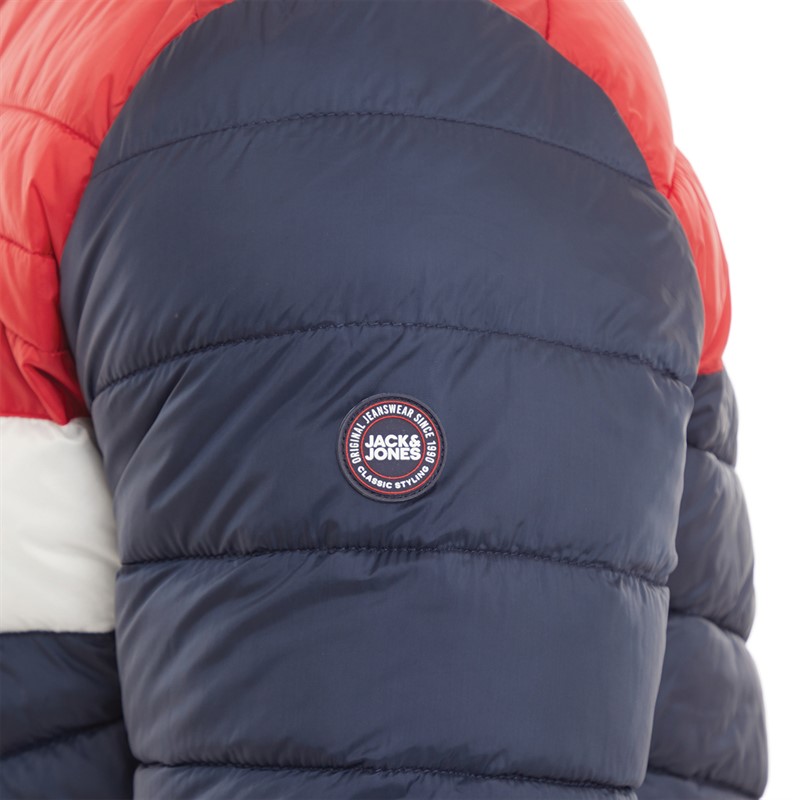 JACK AND JONES Herren Hero Pufferjacke Mehrfarbig