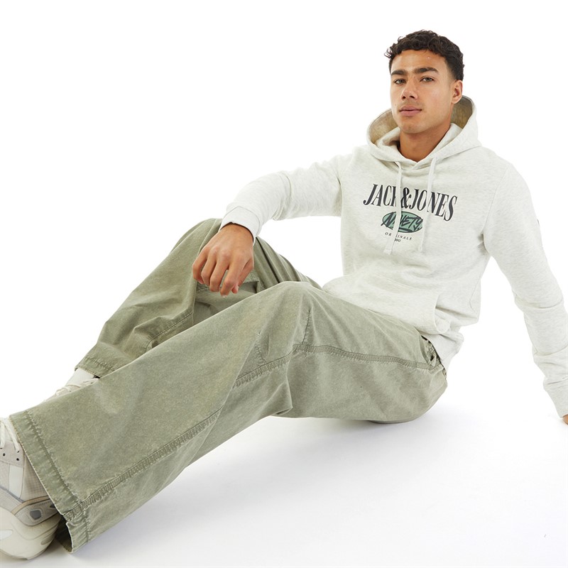 JACK & JONES Herre Parachute Nat Vasket Bukser Oliven Nat