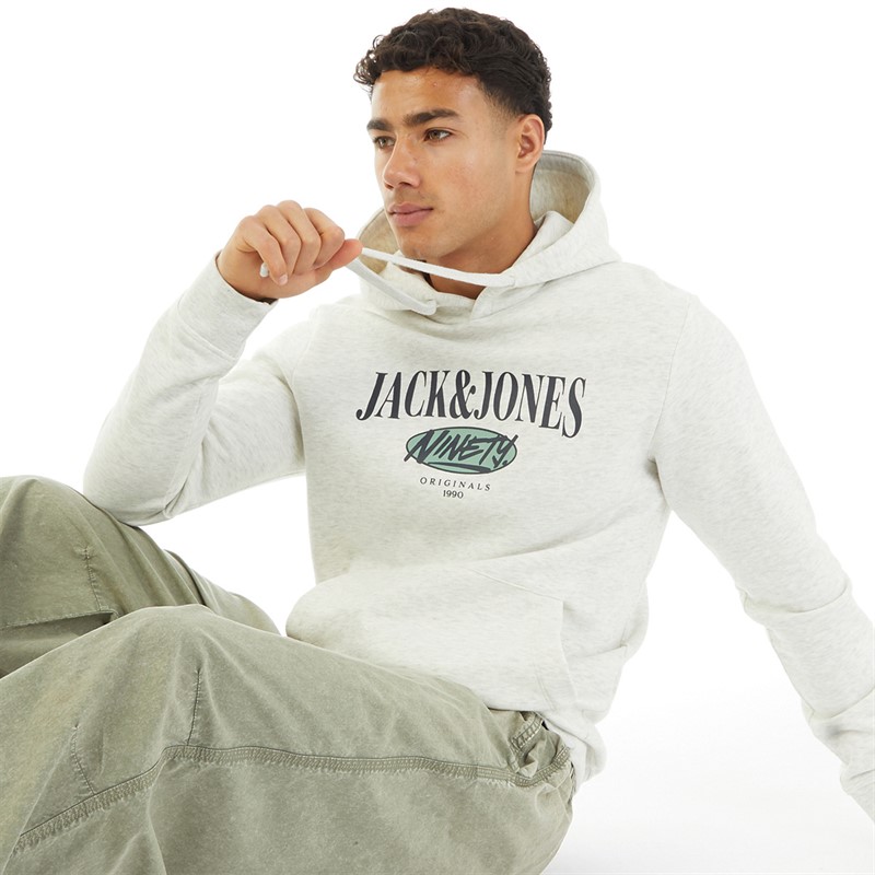 JACK AND JONES Herre Cobin Hættetrøjer Hvid