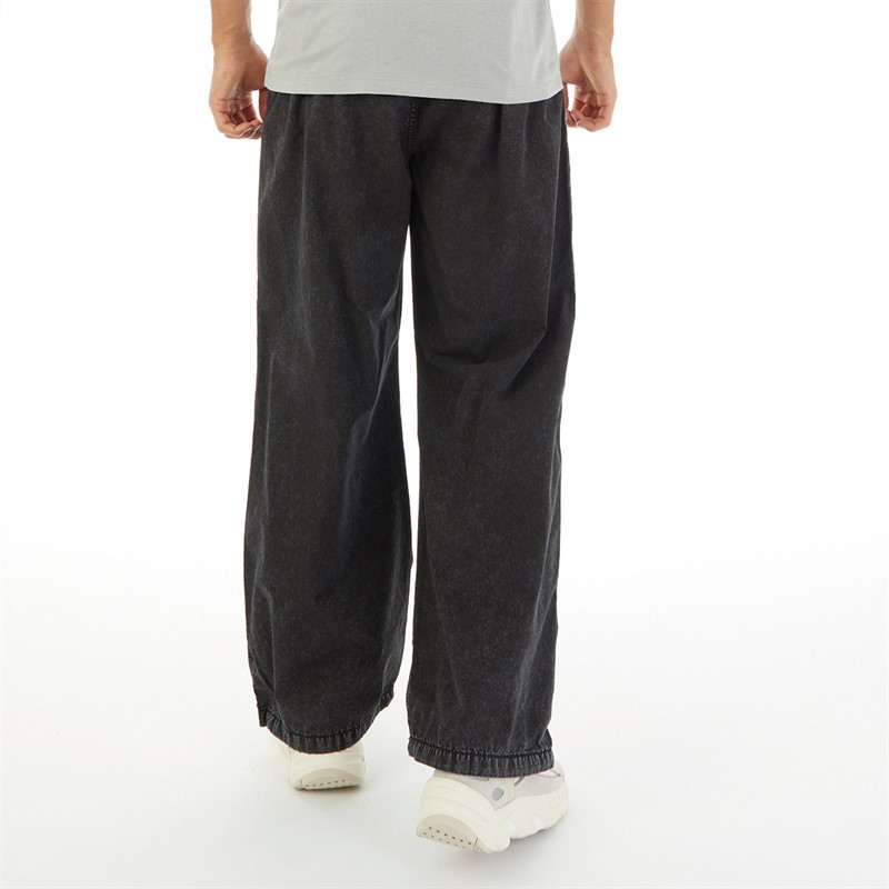 JACK AND JONES Mens Parachute Nat Washed Pants Black