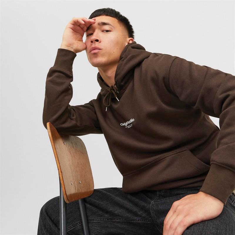 JACK AND JONES Herren Vesterbro Kapuzenpullover Braun