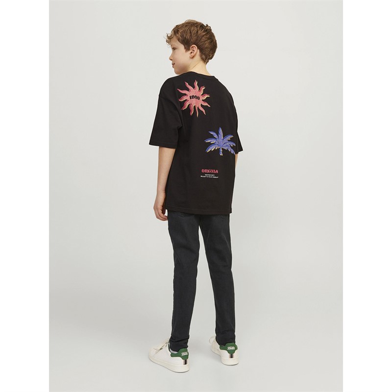 JACK AND JONES Drenge Liam Original Skinny Jeans Sort