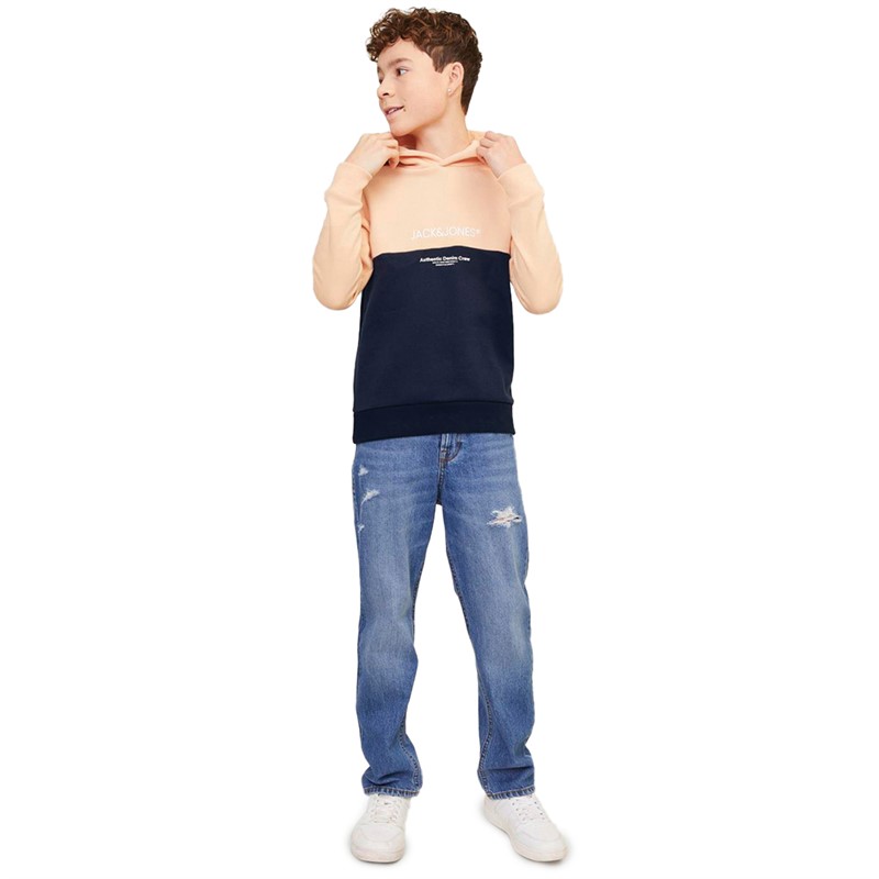 JACK AND JONES Jungen Ryder Blocking Kapuzenpullover Orange