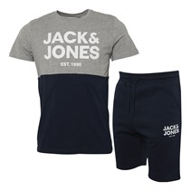 JACK AND JONES Mens Lewis Twinset Light Grey Marl