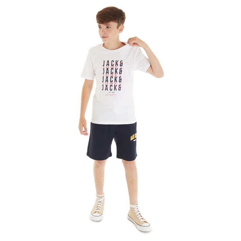 JACK AND JONES Boys Bradley Varsity Shorts Sky Captain