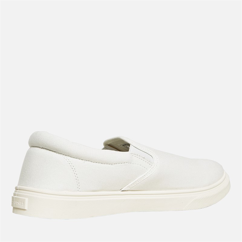 JACK & JONES Mens Richmond Slip On Pumps Bright White