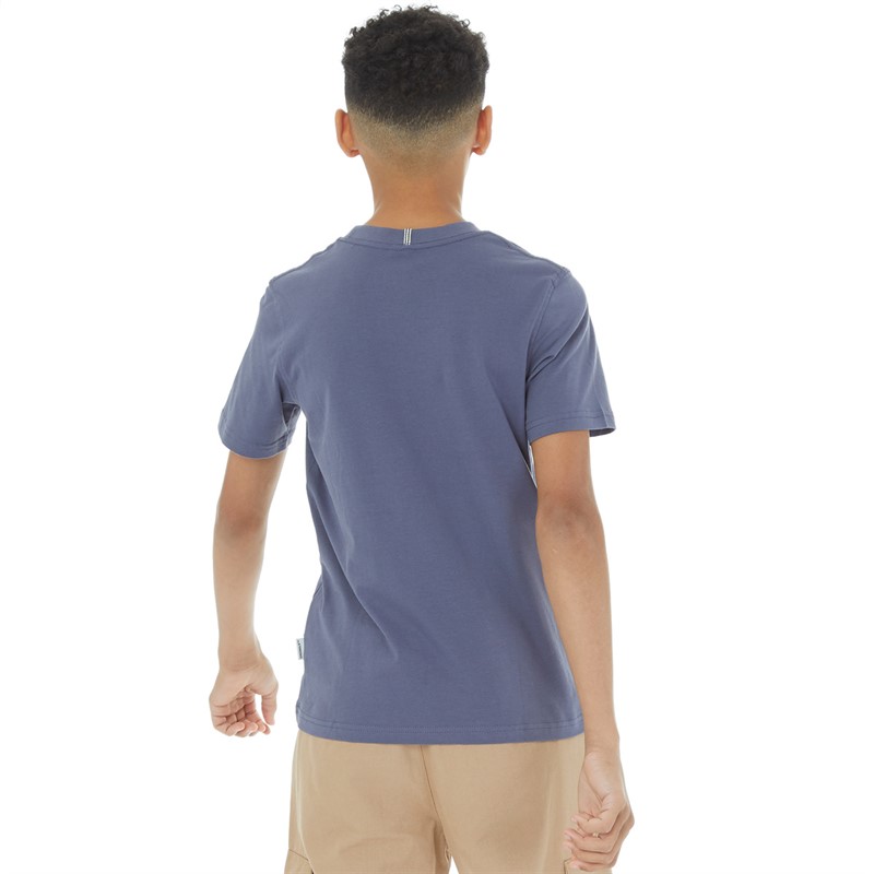 JACK AND JONES Drenge Frederiksberg Box T-shirt Nattesky Blå