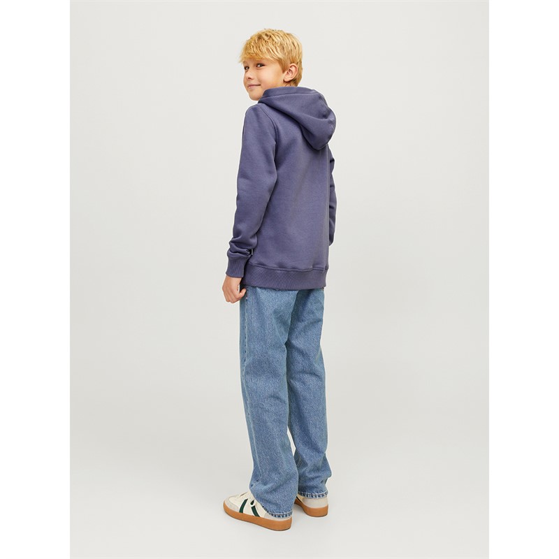 JACK & JONES Drenge Frederiksberg Hoodie Nattesky Blå