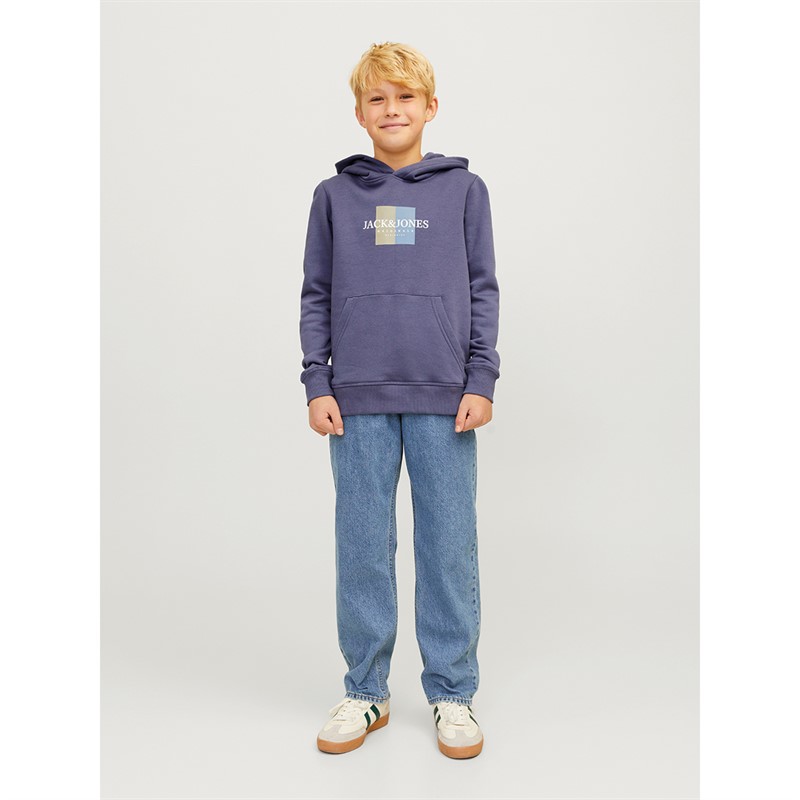 JACK & JONES Drenge Frederiksberg Hoodie Nattesky Blå