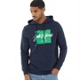 JACK AND JONES Mens Tiley Hoodie Navy Blazer