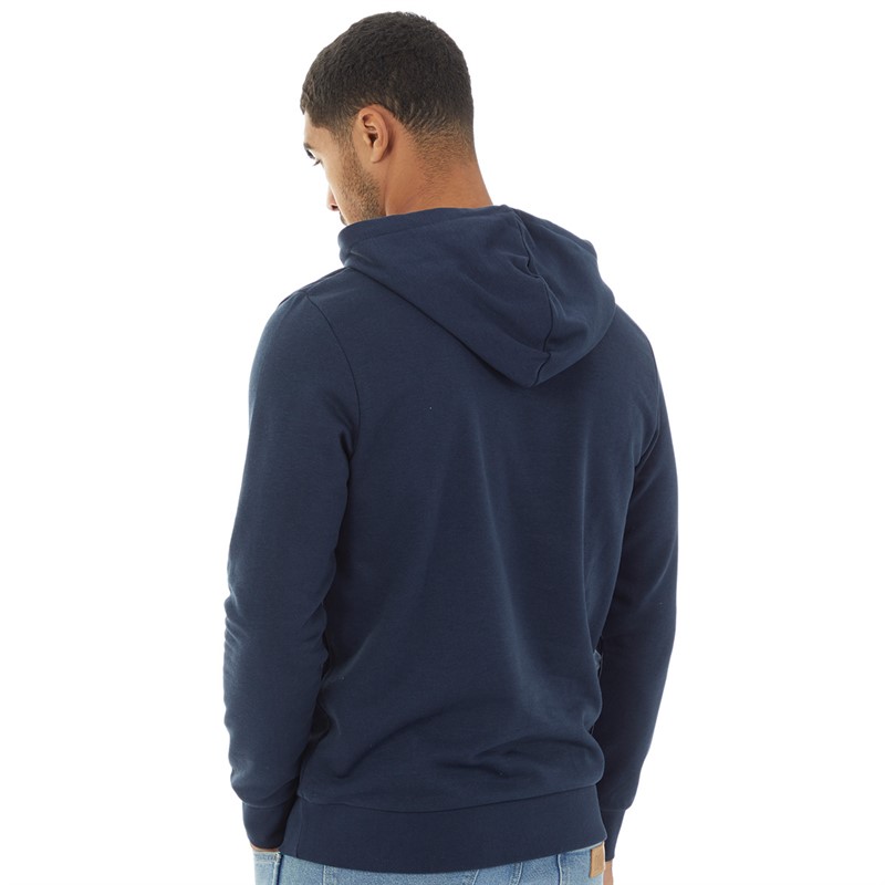 JACK AND JONES Mens Tiley Hoodie Navy Blazer