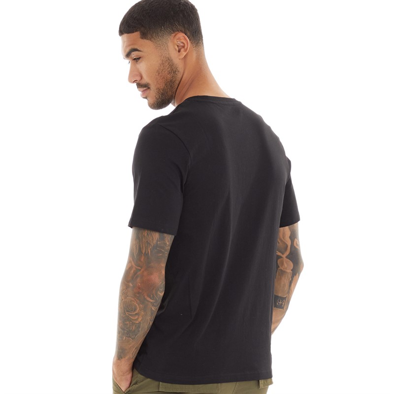 JACK AND JONES Mens Peak T-Shirt Black