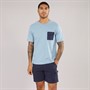 JACK & JONES Herre Pocket Co-Ord Mountain Spring / Navy Blazer
