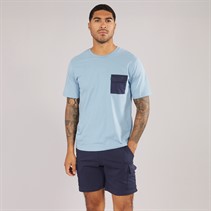 JACK & JONES Herre Pocket Co-Ord Mountain Spring / Navy Blazer