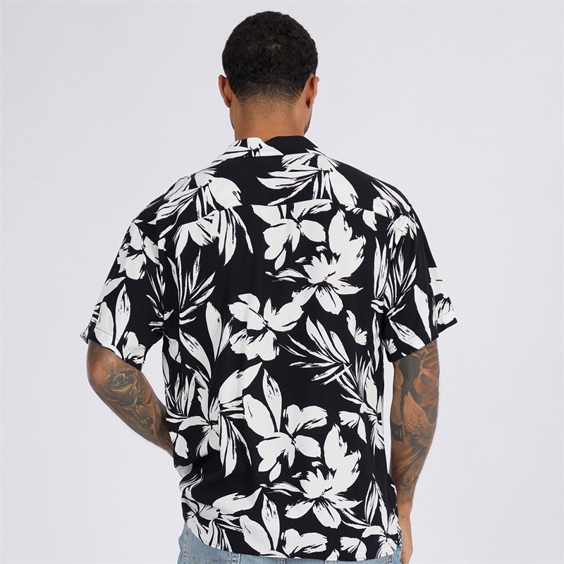 JACK & JONES Jcointerlude Floral Tee - T-Shirt Uomo Manica Lunga, Girocollo, Taglio Largo, Fantasia Floreale