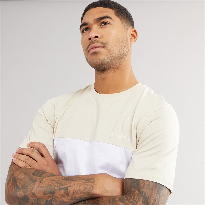 JACK & JONES Mens Trip Co-Ord Moonbeam