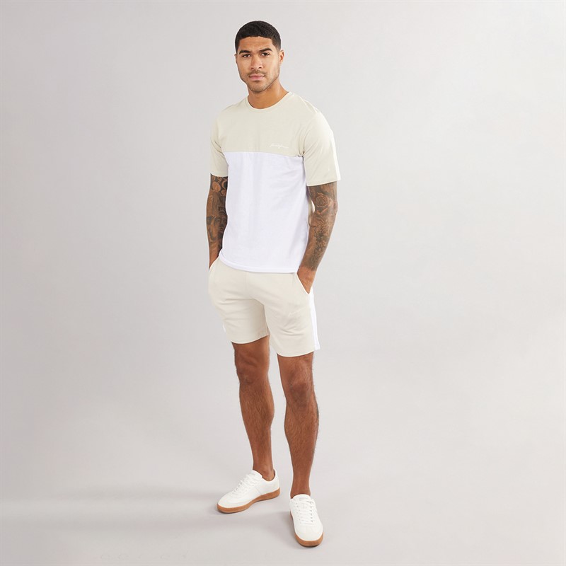 JACK & JONES Mens Trip Co-Ord Moonbeam