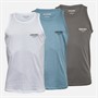 JACK & JONES Herren Jeff Orion Drei-Pack Westen Castlerock/Weiß/Mountain Spring