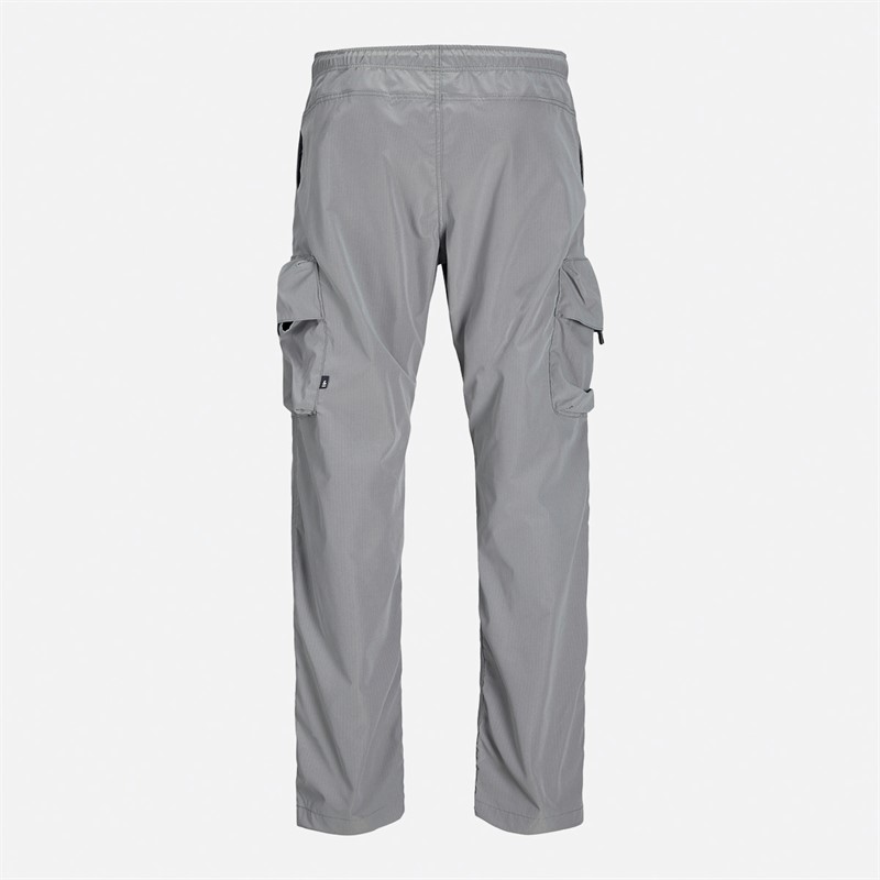JACK AND JONES Mens Kane Tech Cargo Pants Ultimate Grey
