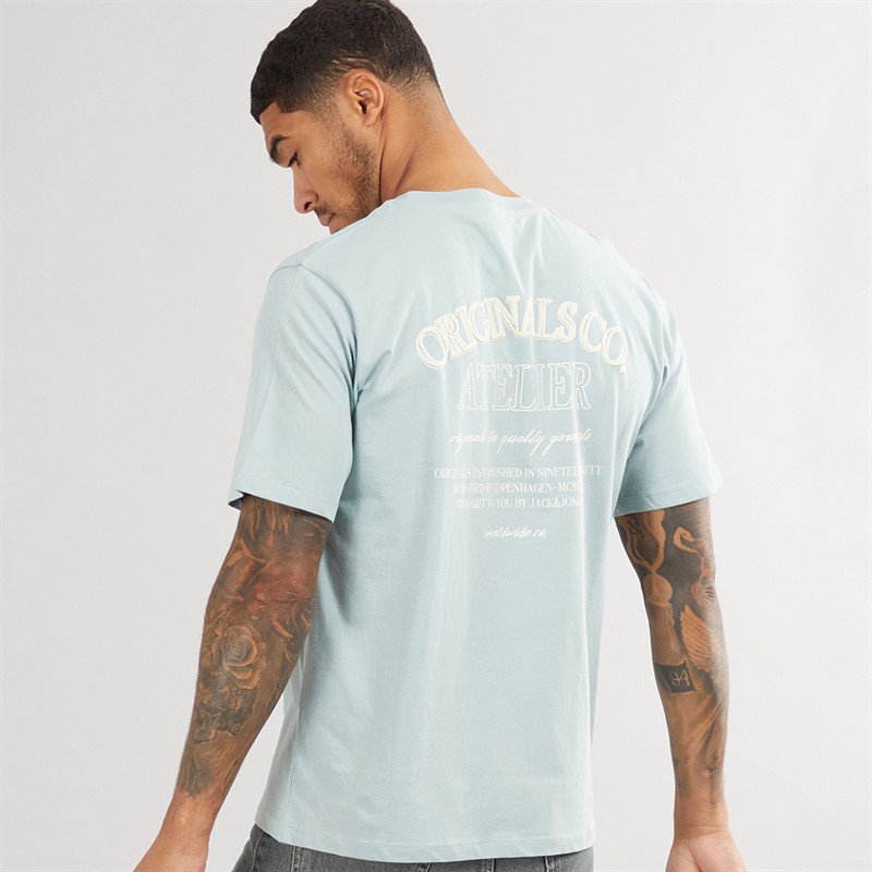 JACK & JONES T-Shirts Santorini Back Homme Vert