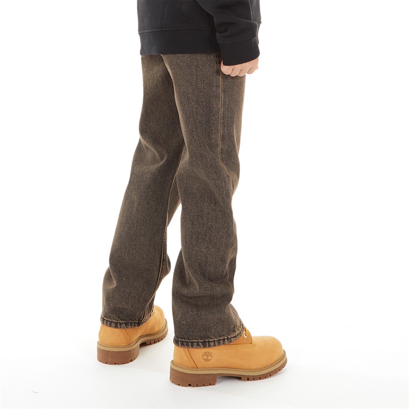 JACK AND JONES Boys Chris Original Jeans Grey Denim