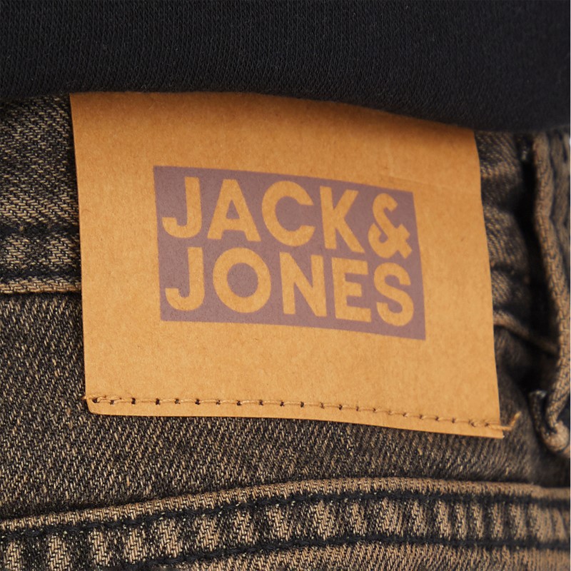 JACK AND JONES Boys Chris Original Jeans Grey Denim