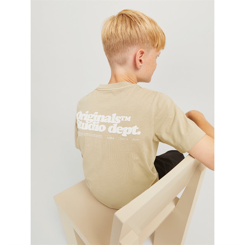 JACK AND JONES Jongens Vermont T-shirts Beige