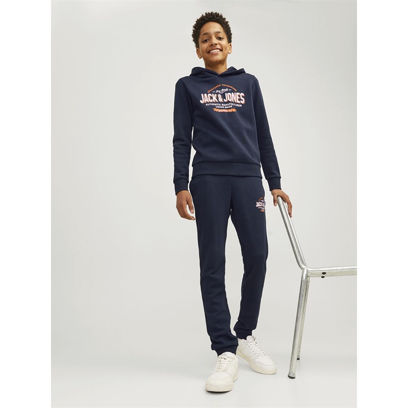 JACK AND JONES Drenge Logo Joggingbukser Blå Blazer