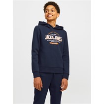 JACK AND JONES Drenge Logo Hoodie Blå Blazer