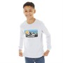 JACK AND JONES Jongens Peak Sweatshirt Wit Melange