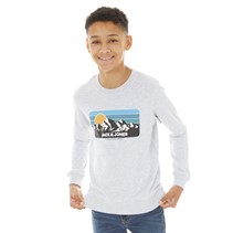 JACK AND JONES Hvid Melange Sweatshirt til Drenge