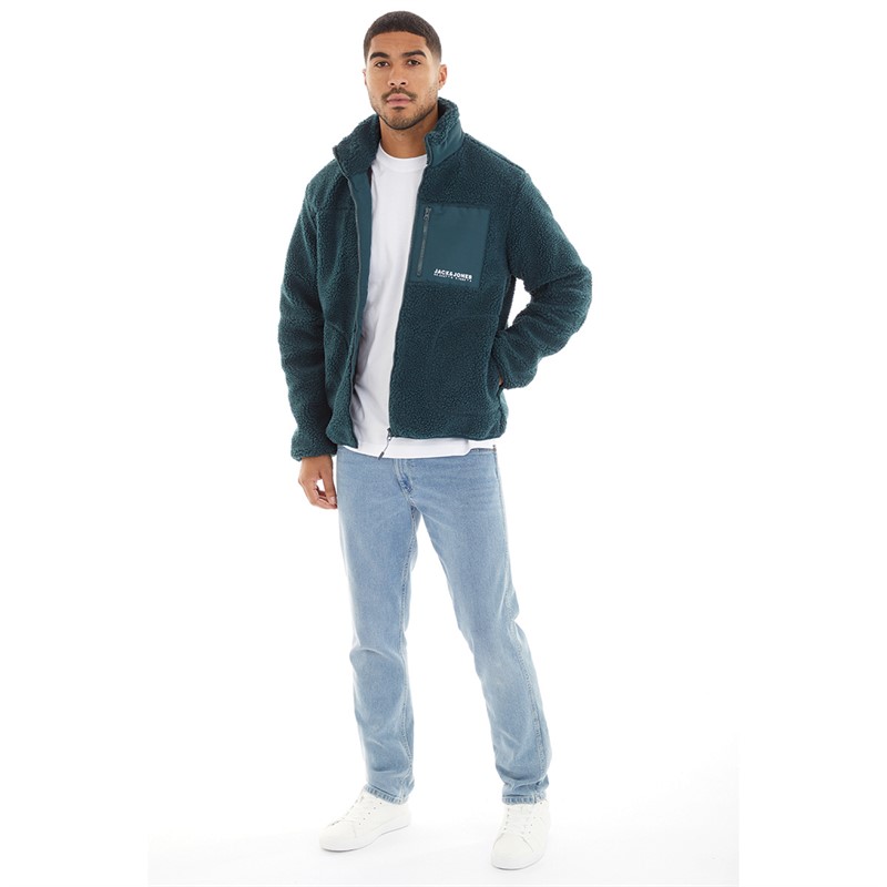 JACK & JONES Mens Vesterbro Teddy Jacket Magical Forest