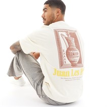 JACK AND JONES Mens Milos T-Shirt Buttercream